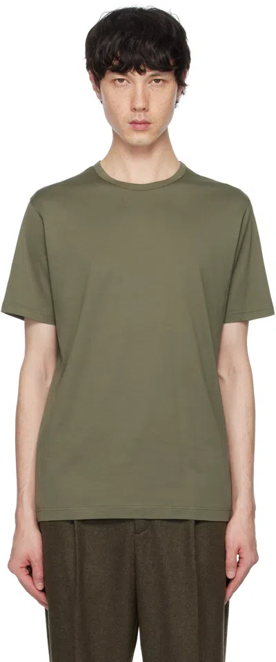 Sunspel Khaki Classic T-shirt In Khaki24