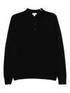 Sunspel Lambs-wool Jumper In Black