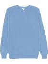 Sunspel Wool Jumper In Blue
