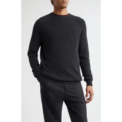 Sunspel Lambswool Crewneck Sweater In Blue