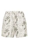 Sunspel Printed Swim Shorts In Neutrals