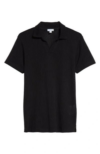 SUNSPEL LINEAR COTTON MESH POLO