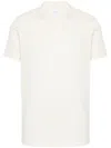 Sunspel Linear Mesh Design Polo Shirt In Neutrals