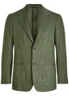 Sunspel Linen Blazer In Brown