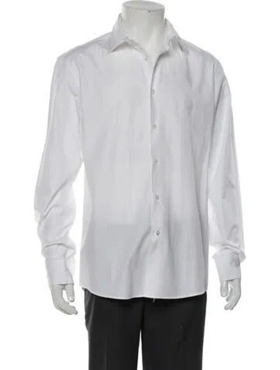 Pre-owned Sunspel Long Sleeve Dress Shirt In Blue