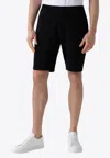 Sunspel Loopback Drawstring Shorts In Black