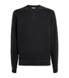 Sunspel Cotton Loopback Sweatshirt In Black