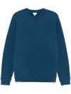 Sunspel Loopback Sweatshirt In Blue