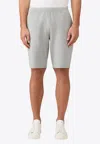 Sunspel Knee-length Cotton Track Shorts In Gray