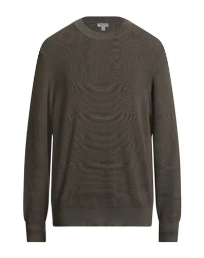 Sunspel Man Sweater Military Green Size Xxl Cotton
