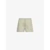 Sunspel Mens Khaki Feather Meadow Floral-print Regular-fit Cotton Boxer Shorts In Khaki Feather Meadow