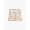 Sunspel Mens Londons Calling Elasticated Waistband Regular-fit Cotton Boxer Shorts
