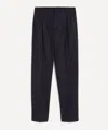 Sunspel Mens Boiled Wool Trousers In Black