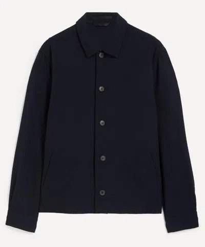 Sunspel Mens Lightweight Travel Wool Blazer In Blue