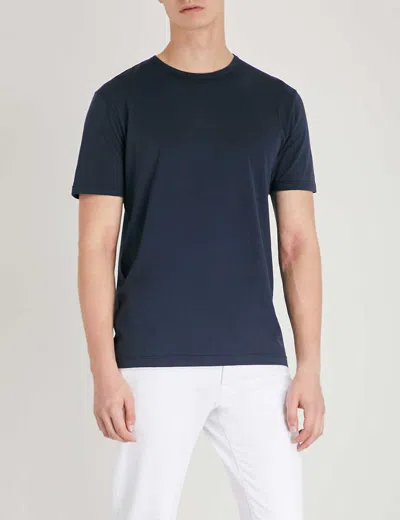 SUNSPEL MENS CLASSIC COTTON-JERSEY T-SHIRT NAVY XXL,98618682