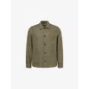 Sunspel Mens Sea Moss Twin-pocket Lightweight Wool Jacket In Green