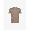 Sunspel Mens Walnut Classic Crewneck Cotton T-shirt Xxl