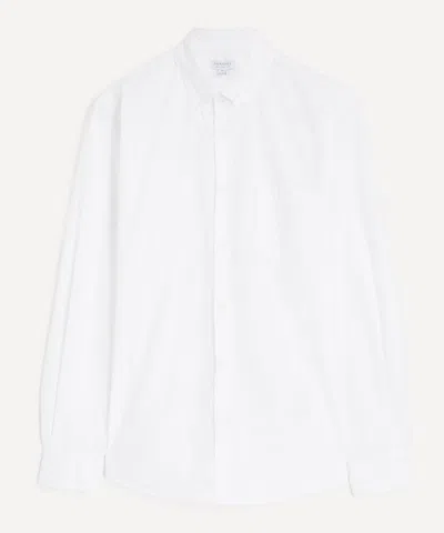 Sunspel Mens White Button-down Shirt