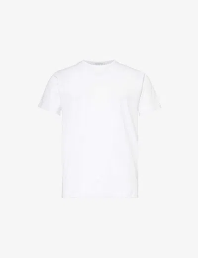 Sunspel Q82 Regular-fit Cotton-jersey T-shirt In White