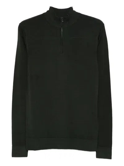 Sunspel Merino Wool Sweater In Green