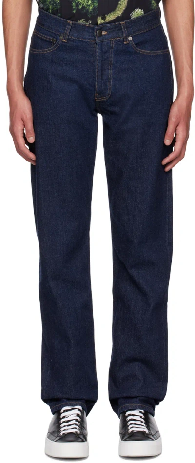Sunspel Off-white Undyed Jeans In Denim Rinse Wash