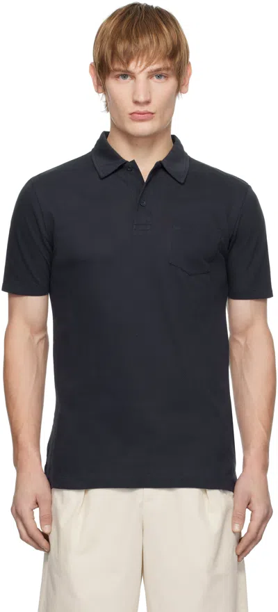 Sunspel Navy Riviera Polo