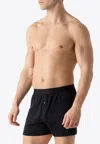 Sunspel One‑button Boxer Shorts In Black