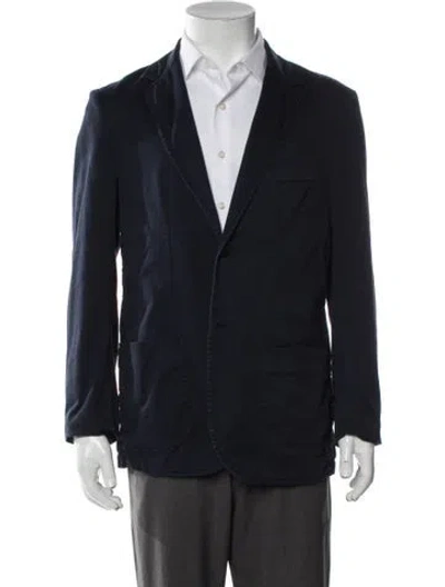 Pre-owned Sunspel Peacoat In Blue