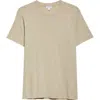 Sunspel Pima Cotton & Linen Slub T-shirt In Ash Grey