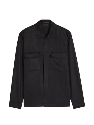 Sunspel Pocket Jacket In Black