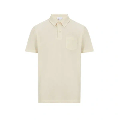 Sunspel Polo En Coton In Beige