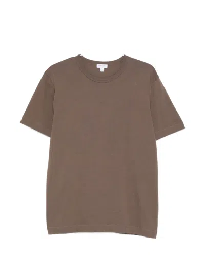 Sunspel Regular-fit T-shirt In Brown