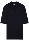 Sunspel Ribbed-knit Silk-blend Polo Shirt