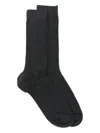Sunspel Ribbed Socks In Gray