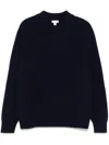 Sunspel Ribber Sweater In 蓝色
