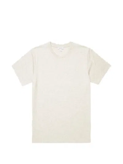 Sunspel Riviera Crewneck Cotton T-shirt In White