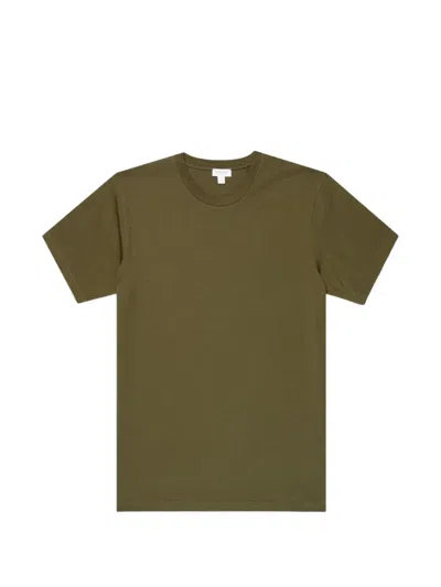 Sunspel Riviera Crew-neck T-shirt In Green