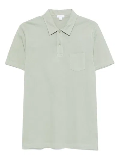 Sunspel Riviera Polo Shirt In Green