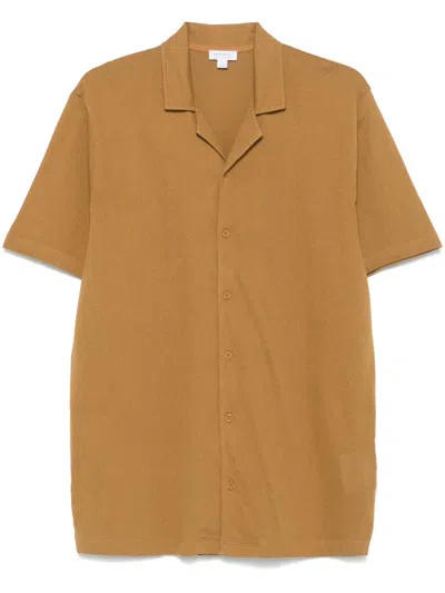Sunspel Riviera Shirt In 褐色