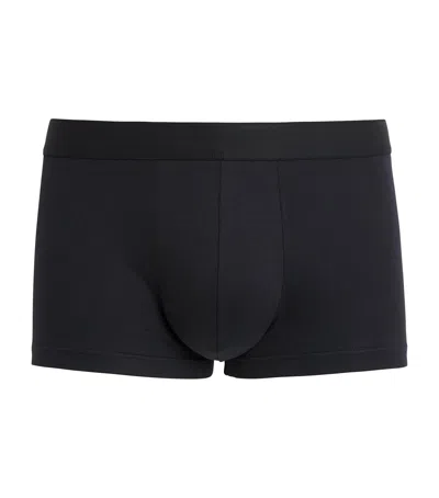 Sunspel Sea Island Cotton Trunks In Black