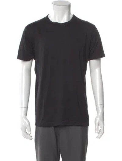 Pre-owned Sunspel Short Sleeve In Black