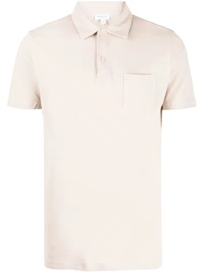 Sunspel Klassisches Poloshirt In Neutrals
