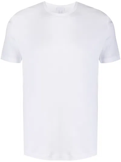 Sunspel Short-sleeve Fitted T-shirt In White