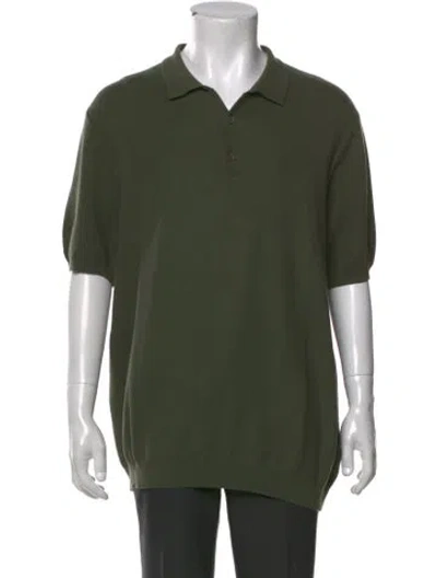Pre-owned Sunspel Short Sleeve In Green