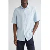 Sunspel Short Sleeve Linen Button-up Shirt
