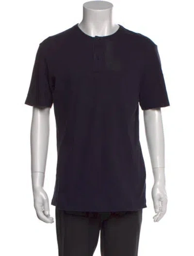 Pre-owned Sunspel Short Sleeve Shirt In Blue