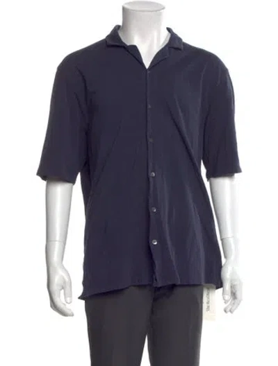 Pre-owned Sunspel Short Sleeve Shirt In Blue