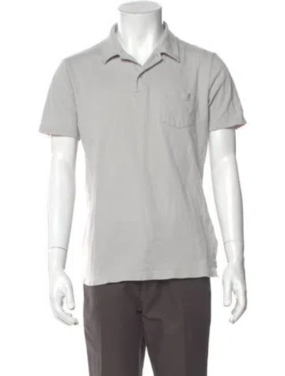 Pre-owned Sunspel Short Sleeve Shirt In Gray