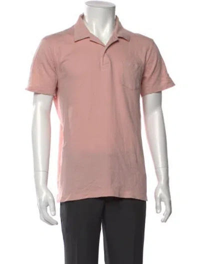 Pre-owned Sunspel Short Sleeve Shirt In Pink