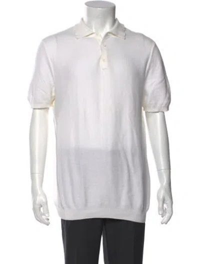 Pre-owned Sunspel Short Sleeve Shirt In White